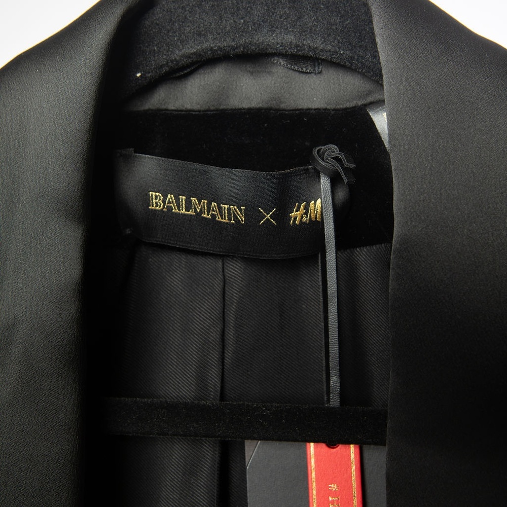 BNWT Balmain for H&M blazer sold out rare!! US 4 fits like XS - Picture 5 of 8